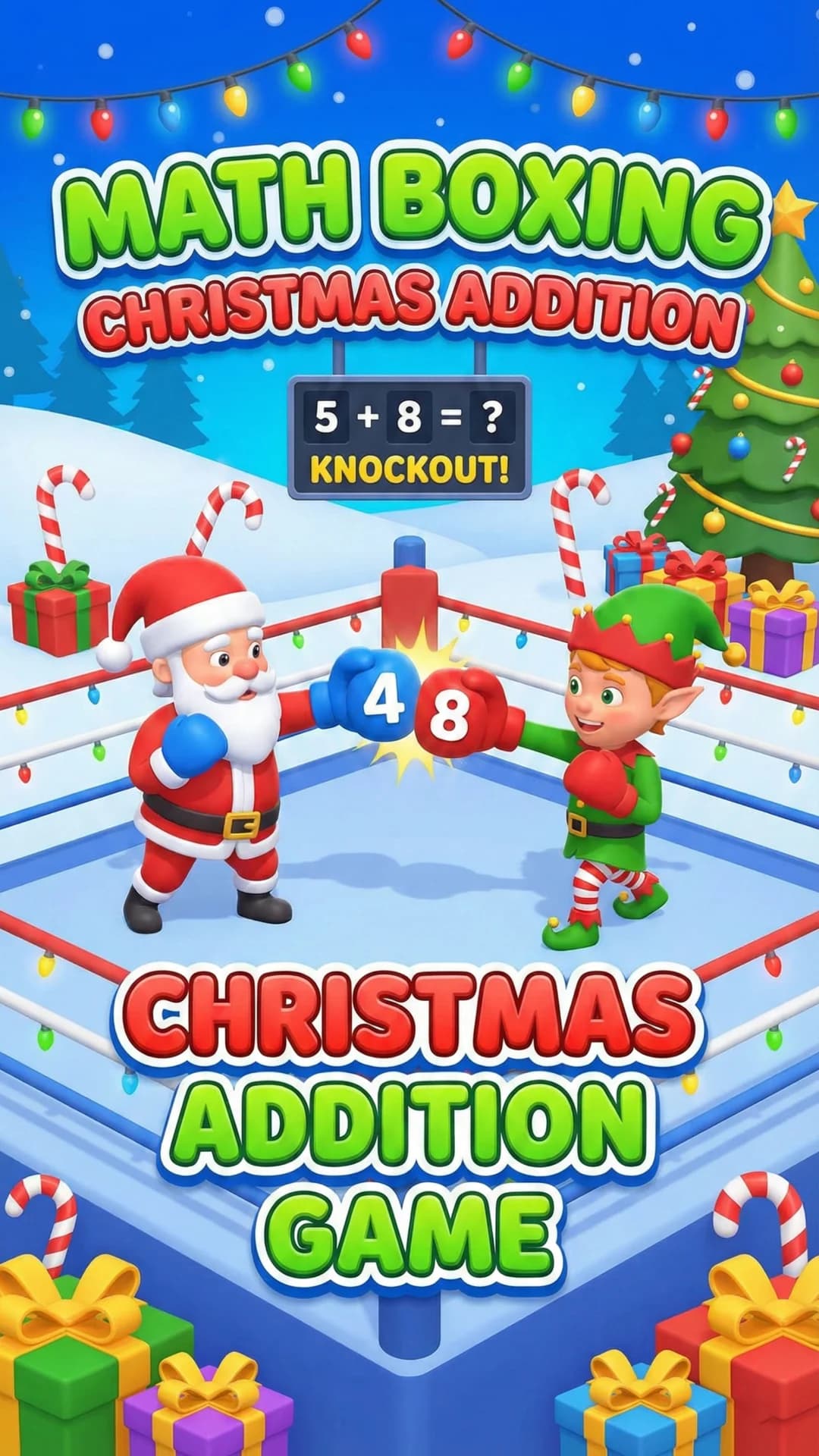 Math Boxing Christmas Addition