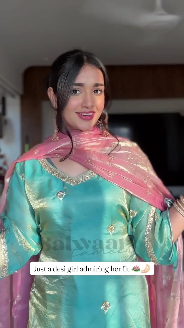 Teal Green Silk Kurta Set