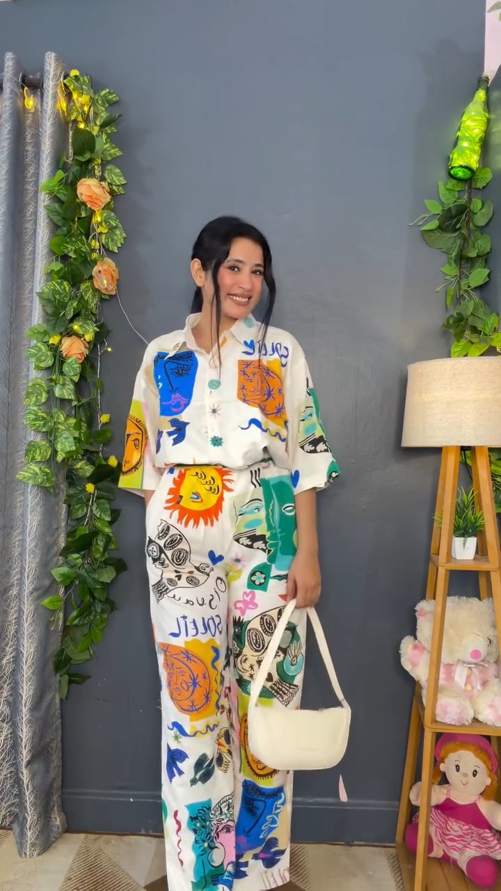 Vibrant printed co-ord set